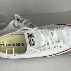 Converse Chuck Taylor All Star OX  Optic white sneakers  men's 9.5 wms 11.5b